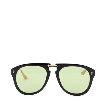 Gucci Foldable Aviator Sunglasses Acetate and Metal