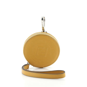 Fendi Double F Help Bag Charm Leather