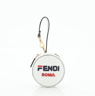 Fendi Mania Logo Help Bag Charm Leather