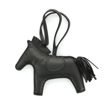 Hermes So Black GriGri Rodeo Bag Charm Leather MM