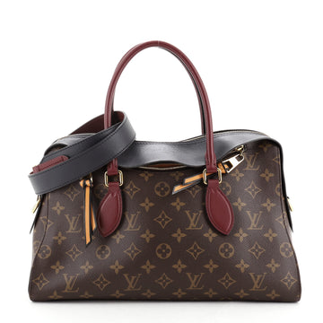 Louis Vuitton Tuileries Handbag Monogram Canvas with Leather