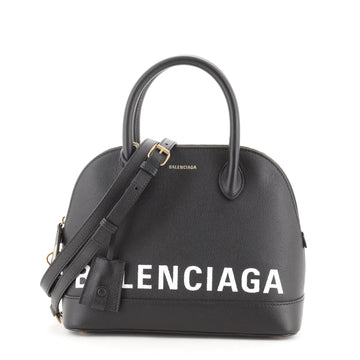Balenciaga Logo Ville Bag Leather Small