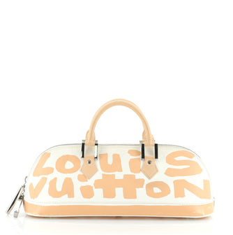 Louis Vuitton Alma Handbag Limited Edition Graffiti Leather Horizontal