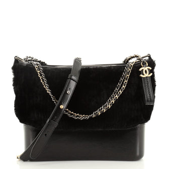 Chanel Gabrielle Hobo Shearling and Leather Small
