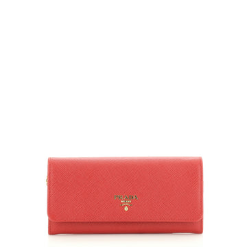 Prada Flap Wallet Saffiano Leather Long