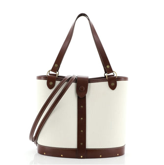 The Row Bucket Bag Canvas with Leather