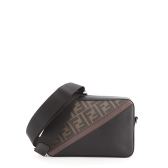Fendi Camera Case Bag Zucca Coated Canvas and Leather Small