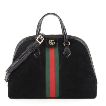 Gucci Ophidia Dome Top Handle Bag Suede Medium