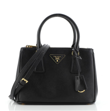 Prada Galleria Double Zip Tote Saffiano Leather Small
