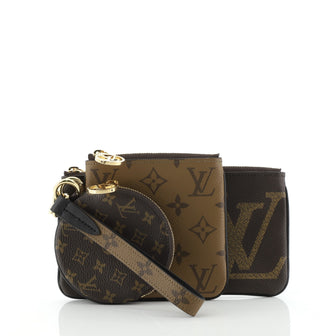 Louis Vuitton Trio Pouch Limited Edition Reverse Monogram Giant