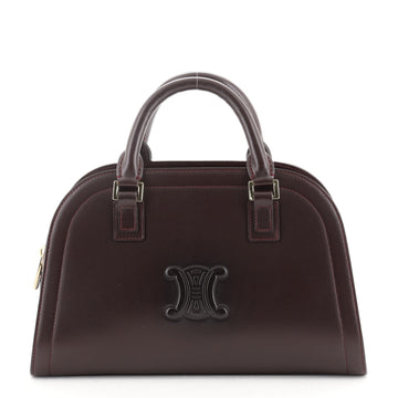 Celine Vintage Dome Satchel Leather with Embellished Detail Medium