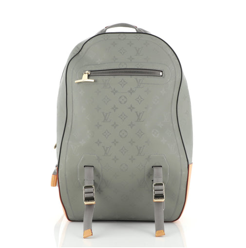louis vuitton backpack pm titanium Louis Vuitton Backpack Limited Edition Titanium Monogram Canvas GM Gray  5955941