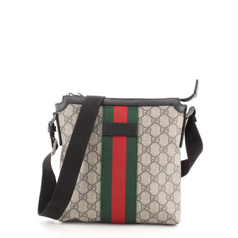 Gucci Web Messenger Bag GG Coated Canvas Small