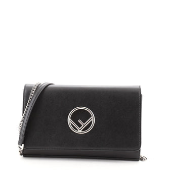 Fendi Kan I F Wallet On Chain Leather