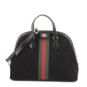 Gucci Ophidia Dome Top Handle Bag Suede Medium