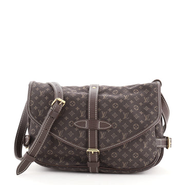 Louis Vuitton Saumur Handbag Monogram Idylle MM
