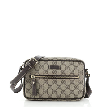 Gucci Zip Messenger Bag GG Coated Canvas Small