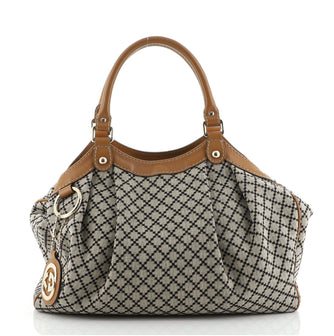 Gucci Sukey Tote Diamante Canvas Medium