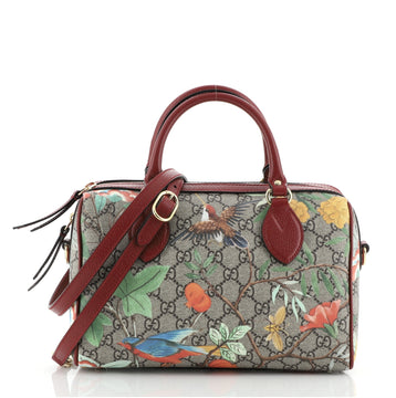 Gucci Convertible Boston Bag Tian Print GG Coated Canvas Small
