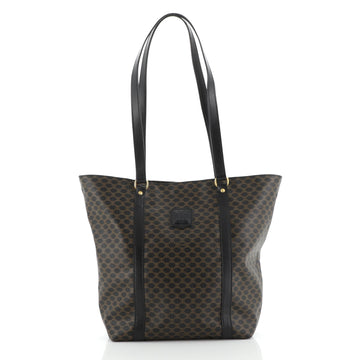 Celine Vintage Macadam Shopper Tote Coated Canvas Medium