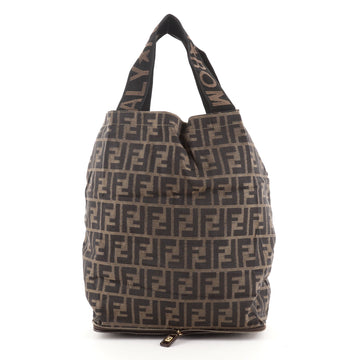 Fendi Vintage Convertible Shopping Tote Zucca Canvas Medium
