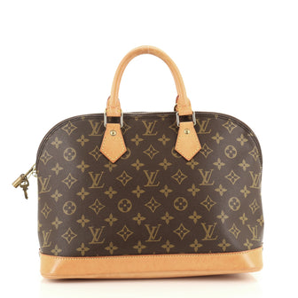 Louis Vuitton Vintage Alma Handbag Monogram Canvas PM