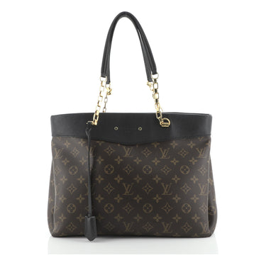 Louis Vuitton Pallas Shopper Monogram Canvas and Calfskin