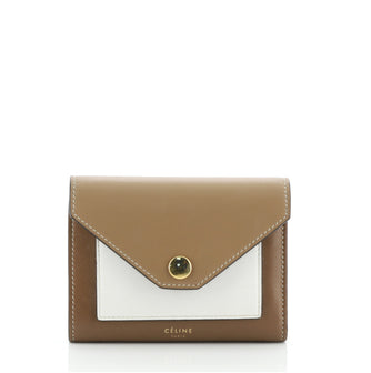 Celine Pocket Envelope Wallet Leather Compact