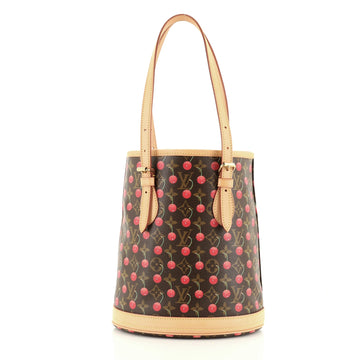 Louis Vuitton Bucket Bag Limited Edition Monogram Cerises