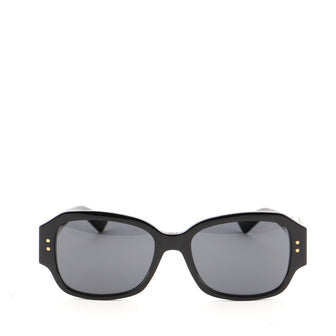 Christian Dior Dior Studs 5 Rectangle Sunglasses Cannage Embossed Acetate