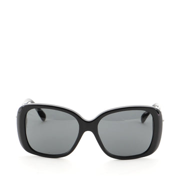 Chanel CC Turnlock Sunglasses Acetate with Quilted Leather