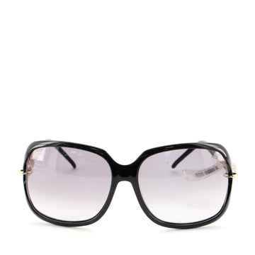 Gucci Chain Link Oversized Sunglasses Acetate with Crystal Embellished Metal