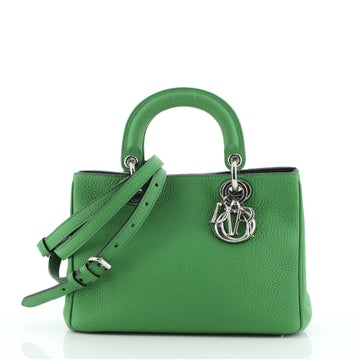 Christian Dior Diorissimo Tote Pebbled Leather Mini