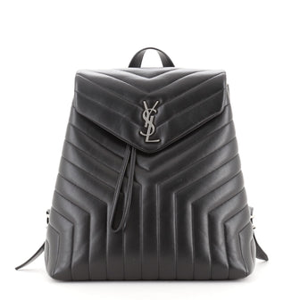Saint Laurent LouLou Backpack Matelasse Chevron Leather Medium