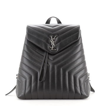 Saint Laurent LouLou Backpack Matelasse Chevron Leather Medium