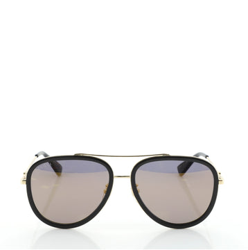 Gucci Bee Aviator Sunglasses Acetate and Metal