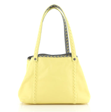 Bottega Veneta Reversible Tote Printed Canvas and Leather Medium