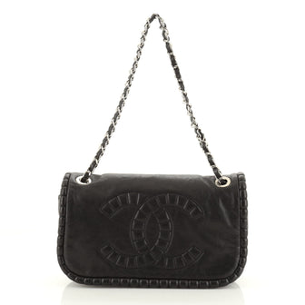 Chanel On The Bund Flap Bag Calfskin Medium