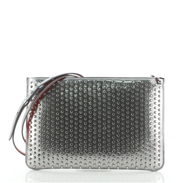 Christian Louboutin Peter Pouch Spiked Leather Small