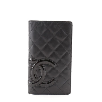 Chanel Cambon Wallet Quilted Lambskin Long