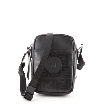 Fendi 1974 Double F Camera Crossbody Bag Zucca Coated Canvas Mini