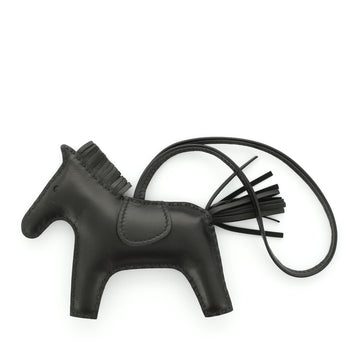 Hermes So Black GriGri Rodeo Bag Charm Leather MM
