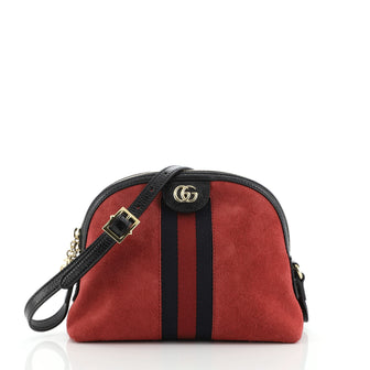 Gucci Ophidia Dome Shoulder Bag Suede Small