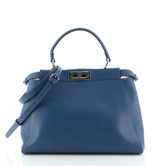 Fendi Peekaboo Bag Leather with Calf Hair Interior Regular