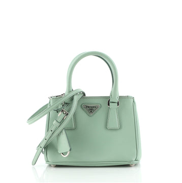 Prada Galleria Double Zip Tote Saffiano Leather Mini