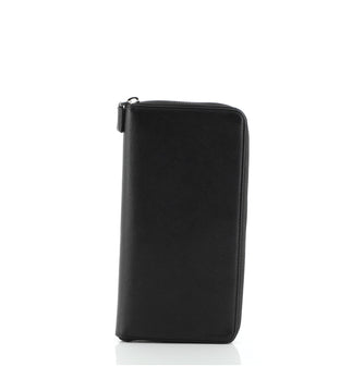 Prada Zip Organizer Wallet Saffiano Leather