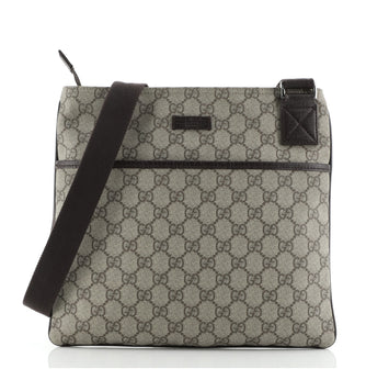 Gucci Flat Messenger Bag GG Coated Canvas Medium