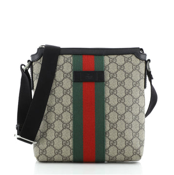 Gucci Web Messenger Bag GG Coated Canvas Small