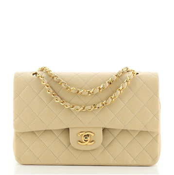 Chanel Vintage Classic Double Flap Bag Quilted Lambskin Medium