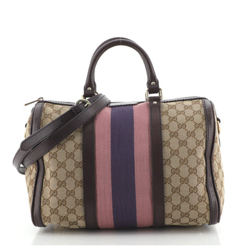 Gucci Vintage Web Boston Bag GG Canvas Medium